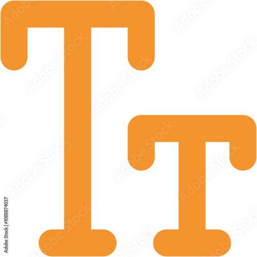 Text Size icon design logo