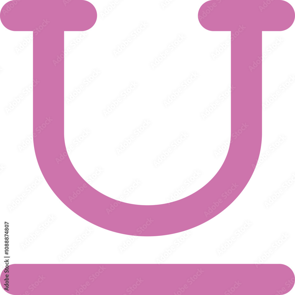 Underline icon design logo Underline icon design logo