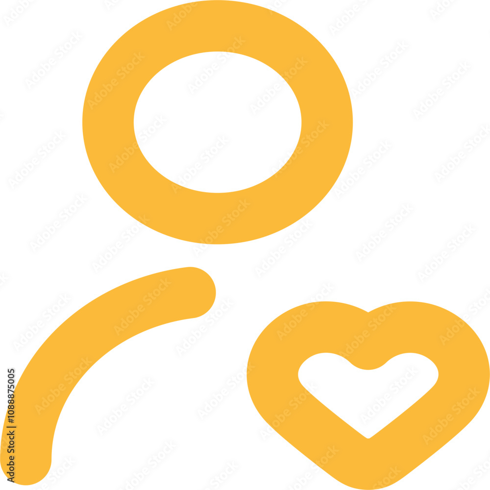 User Heart Alt icon design logo User Heart Alt icon design logo