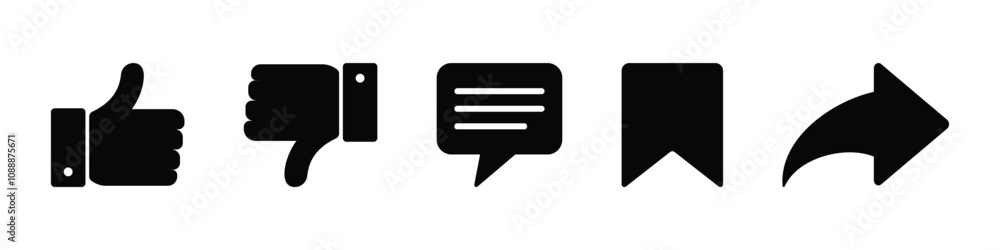 social media buttons. feedback icon set containing like, dislike, comment, save and share signs. transparent png and vector illustration. social media buttons. feedback icon set containing like, dislike, comment, save and share signs. transparent png and vector illustration.