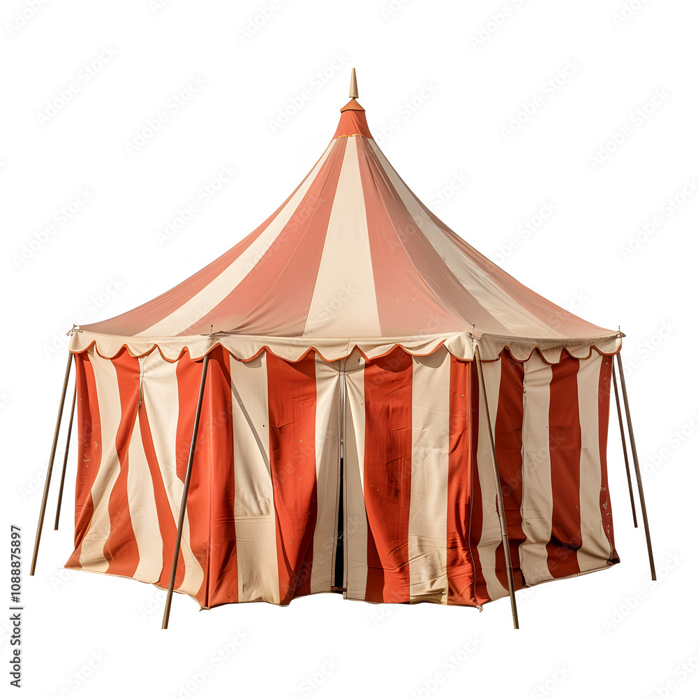 silent empty circus tent. big fair fun. generate ai with a white accent, vintage, png silent empty circus tent. big fair fun. generate ai with a white accent, vintage, png