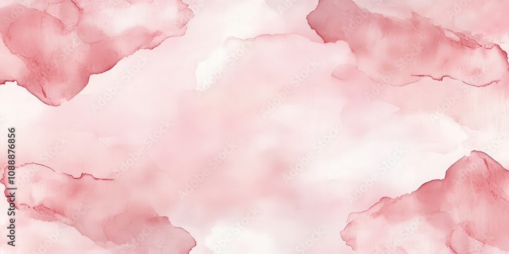 Obraz premium Soft Pink Watercolor Abstract Background Design