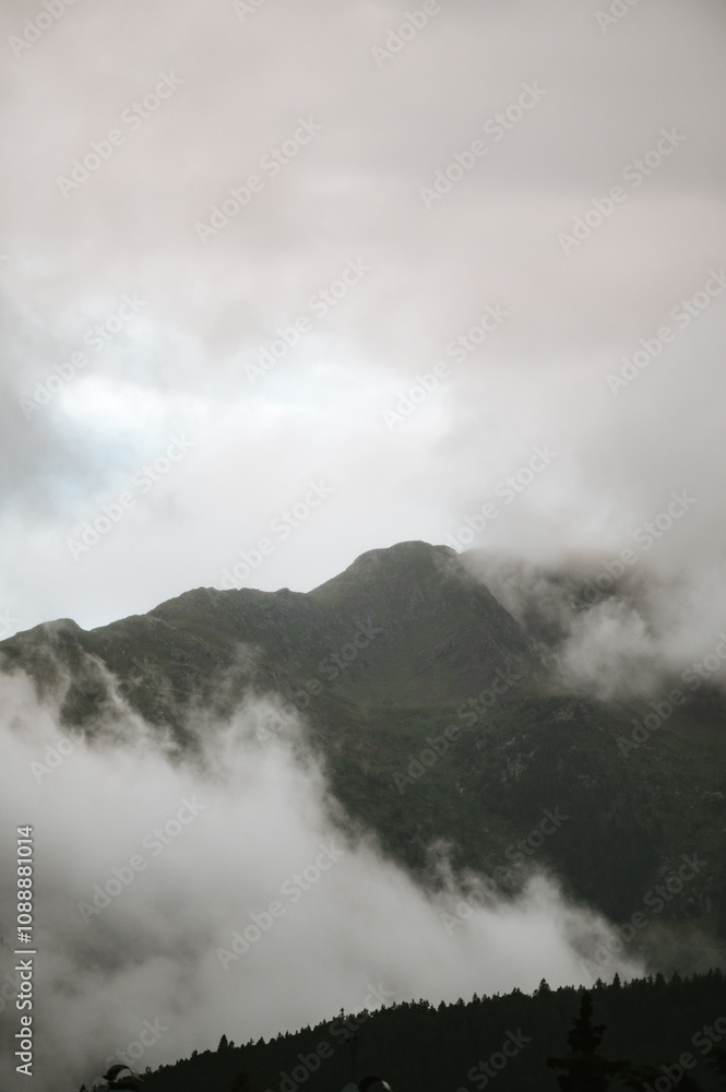 Foggy mountains in Italy somewhere Foggy mountains in Italy somewhere
