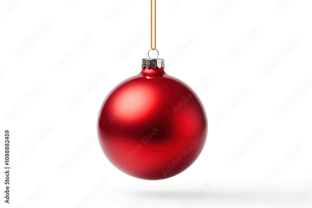 Red bauble christmas ornament tree. Red bauble christmas ornament tree.