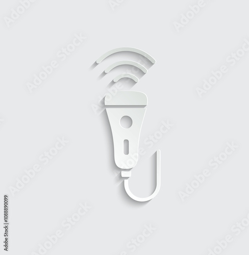 ultrasound icon vector  Medical equipment sign