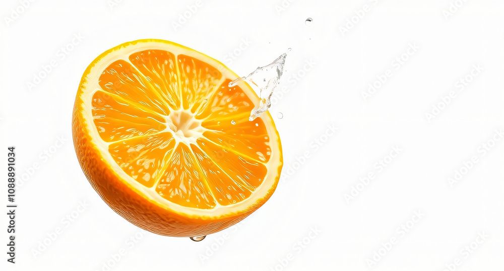 Orange slice isolated on white background Orange slice isolated on white background