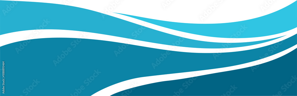 Abstract blue illustration on white background. Art line ornament. Water Wave Logo abstract design Abstract blue illustration on white background. Art line ornament. Water Wave Logo abstract design