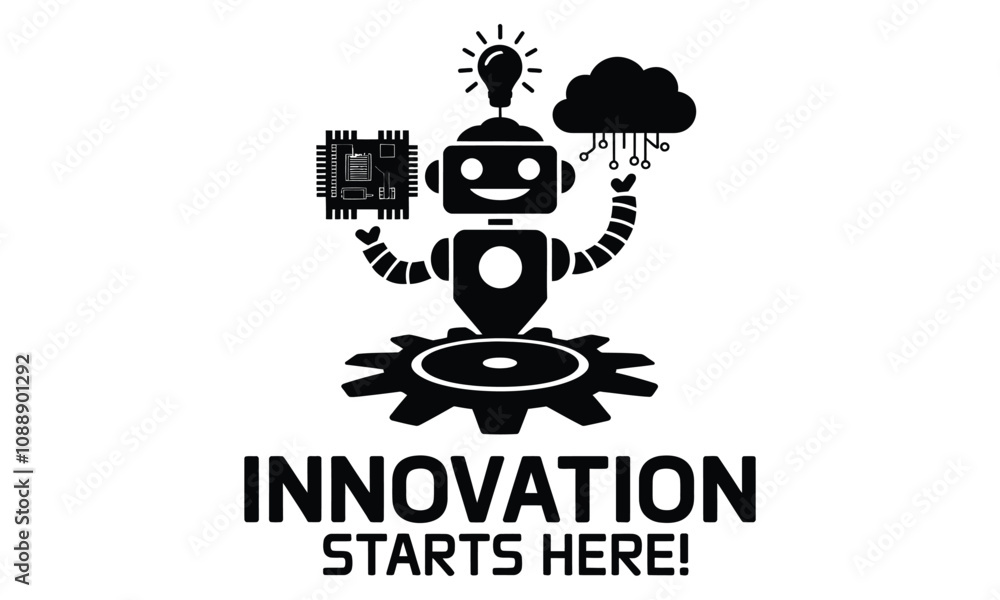 Innovation Technology Robotic Icons Innovation Technology Robotic Icons