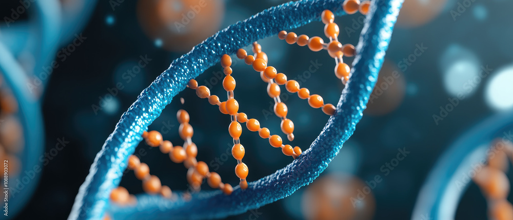 Exploring dna structure scientific research lab 3d visualization molecular environment close-up view biotechnology concept Exploring dna structure scientific research lab 3d visualization molecular environment close-up view biotechnology concept