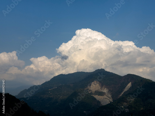 Sikkim clouds over the mountains