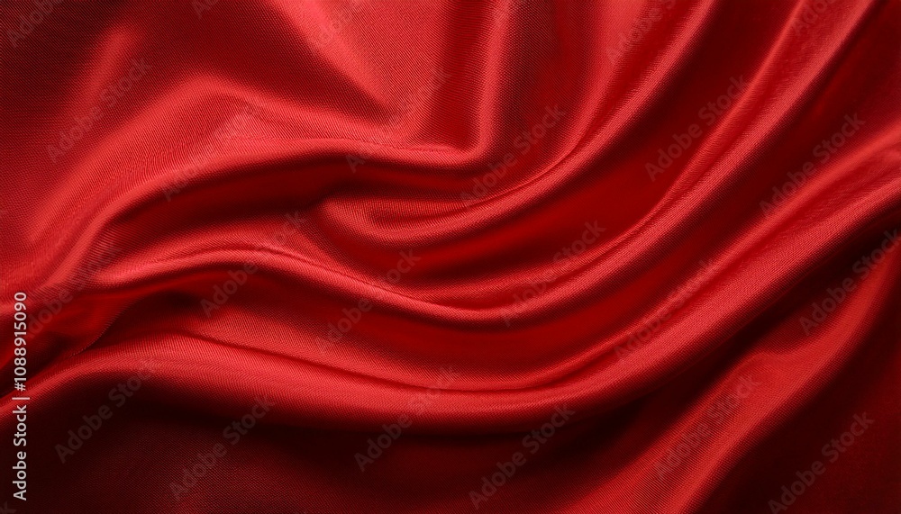 Obraz premium red flag silk