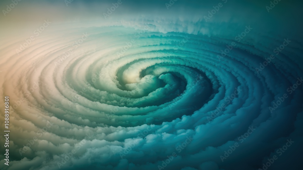 Surreal Swirling Cloud Formation in a Dramatic Dreamlike Abstract Landscape Surreal Swirling Cloud Formation in a Dramatic Dreamlike Abstract Landscape
