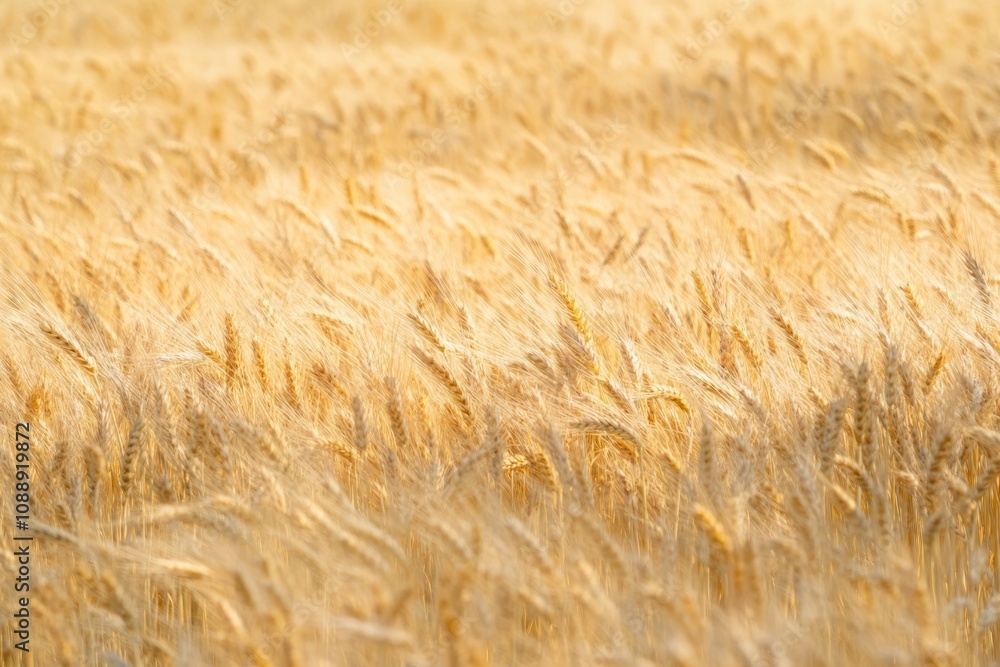 Golden wheat field in sunlight with soft focus. Agriculture and harvest concept. Golden wheat field in sunlight with soft focus. Agriculture and harvest concept.