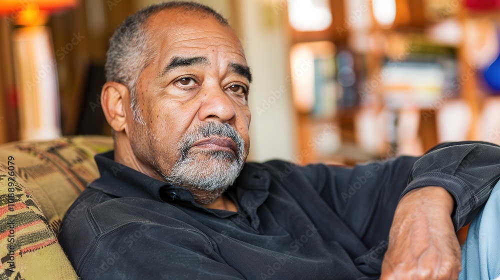 Elderly man in cozy armchair holding book with thoughtful expression, symbolizing brain aging concept in serene atmosphere. Elderly man in cozy armchair holding book with thoughtful expression, symbolizing brain aging concept in serene atmosphere.