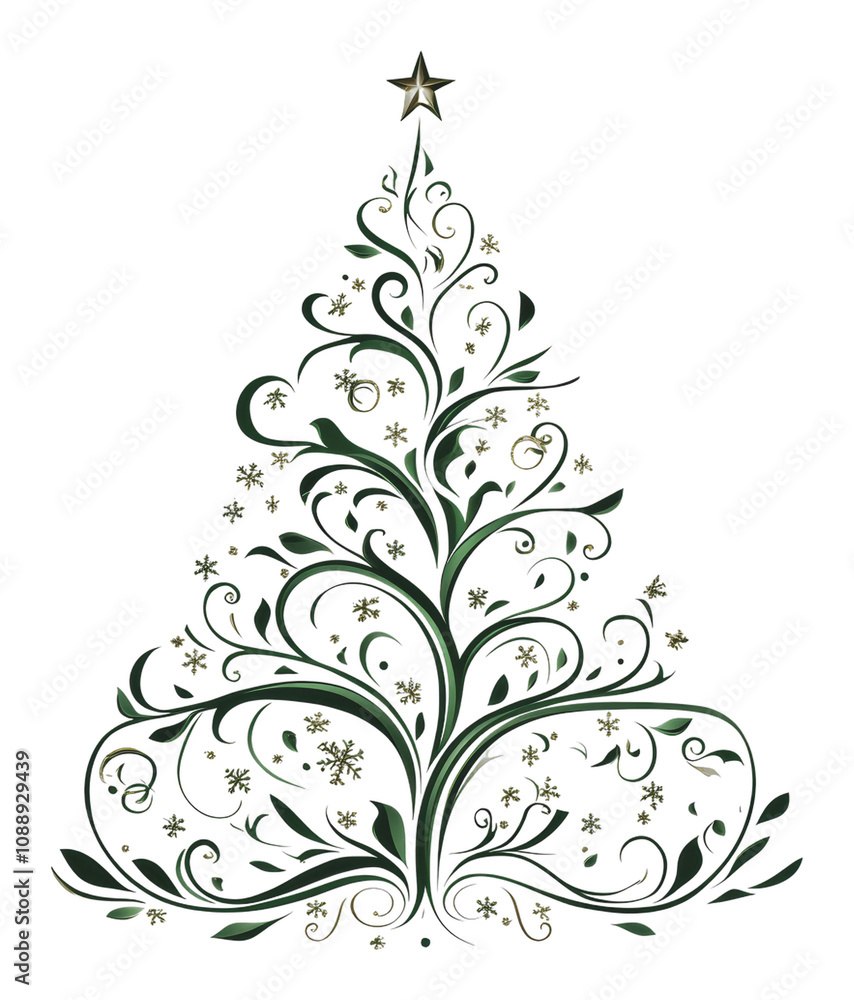PNG Ornate decorative Christmas tree PNG Ornate decorative Christmas tree