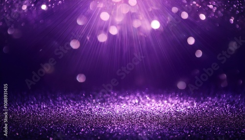 purple glitter magic background defocused light and free focused place for your design