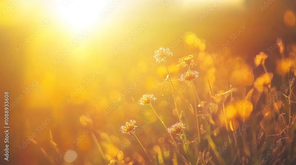 A warm, sunlit field filled with blooming flowers, capturing the essence of nature's beauty. A warm, sunlit field filled with blooming flowers, capturing the essence of nature's beauty.