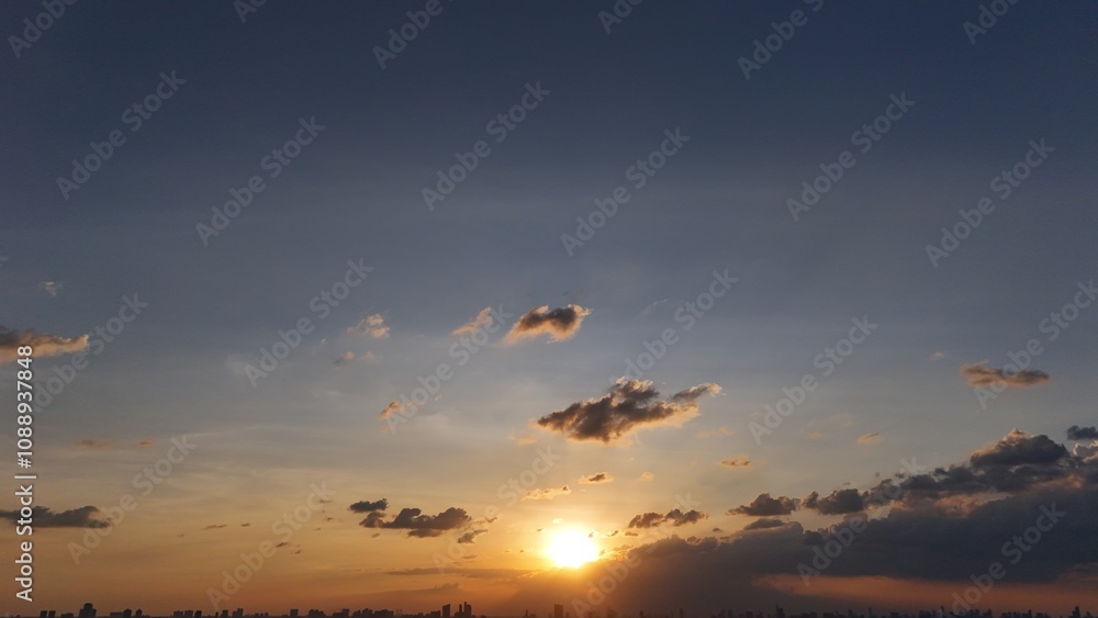 Fototapeta premium sunset in the sky