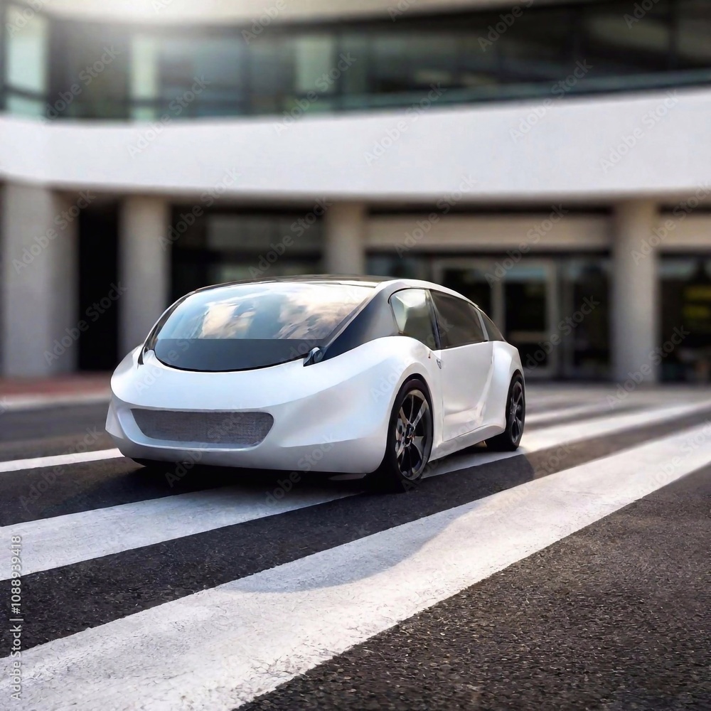 An autonomously driving transportation pod vehicle for future public travel, emphasizing comfort and efficiency. An autonomously driving transportation pod vehicle for future public travel, emphasizing comfort and efficiency.