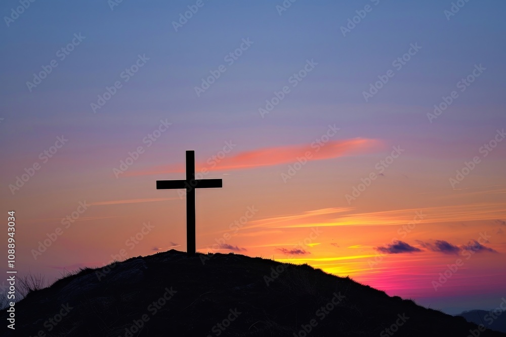 A jesus cross sky outdoors symbol. A jesus cross sky outdoors symbol.