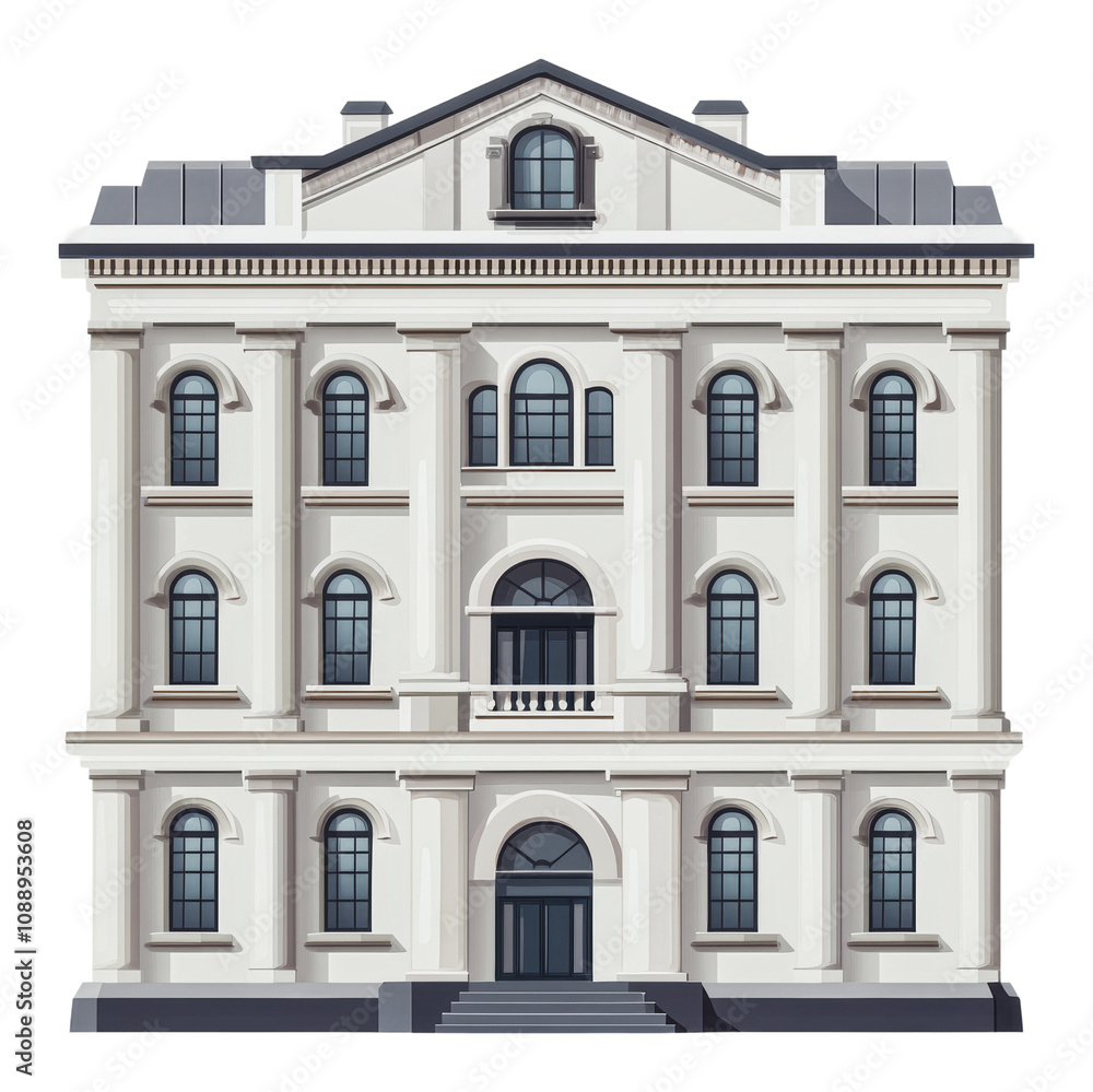 PNG Classical building in daylight PNG Classical building in daylight