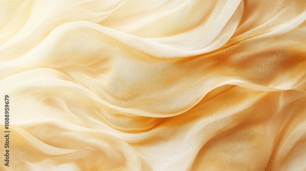 Soft, flowing fabric in warm tones, creating a serene and elegant texture. Soft, flowing fabric in warm tones, creating a serene and elegant texture.