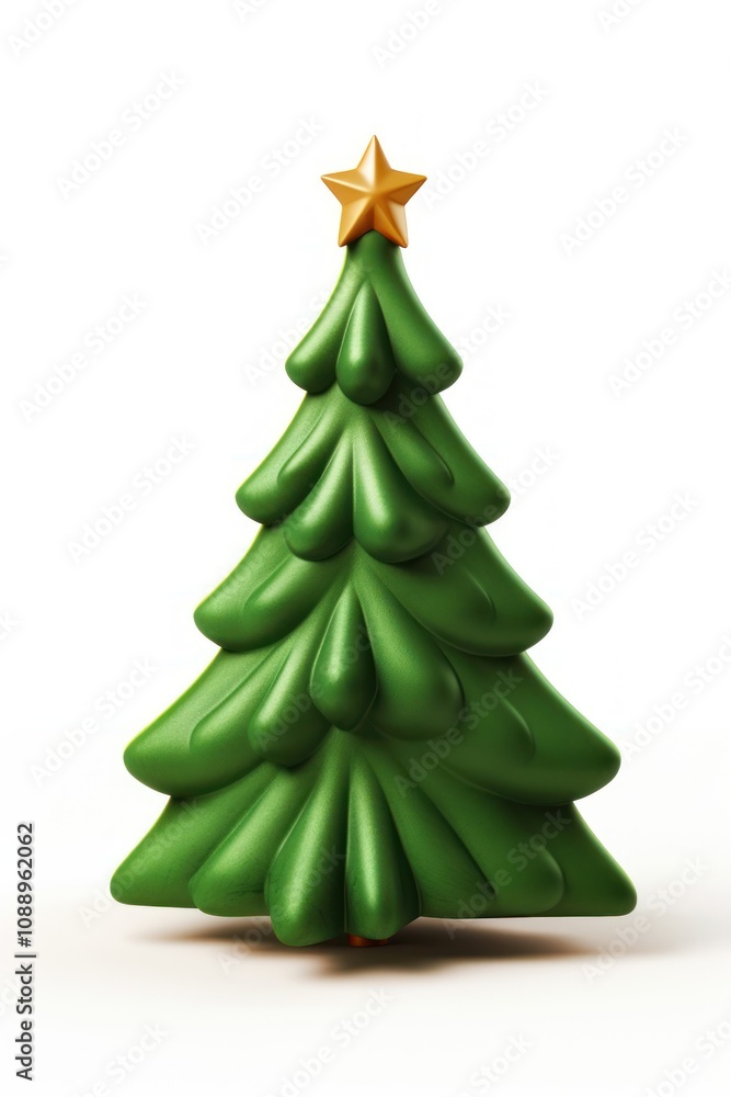 Green christmas tree plant white background celebration. Green christmas tree plant white background celebration.