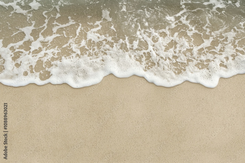 Gentle Waves Caress the Shoreline of a Serene Beachscape Gentle Waves Caress the Shoreline of a Serene Beachscape
