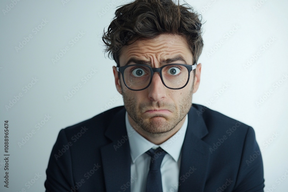Confused Businessman Portrait 