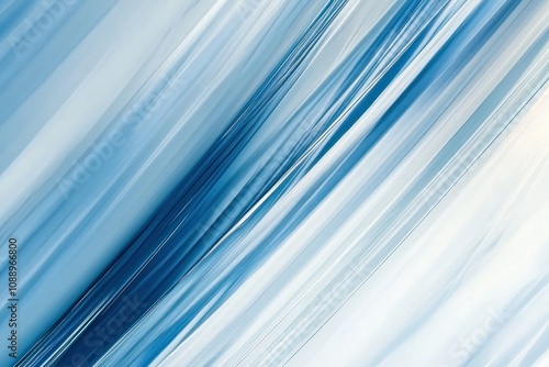 Soft Blue Abstract Lines in Motion