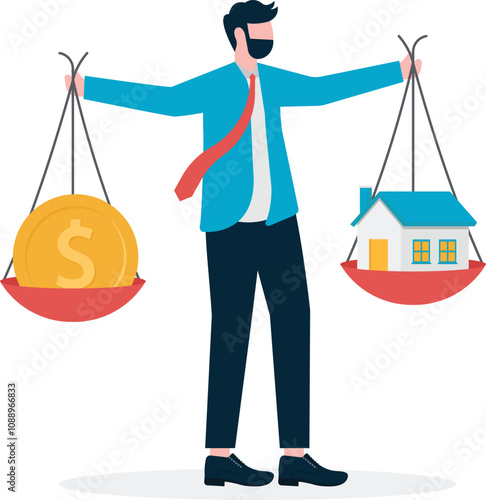 Vector IconMonthly expenses such as home loan. house rent, car payment, water bill, electricity bill, telephone. taxes bill, life insurance premium payment.