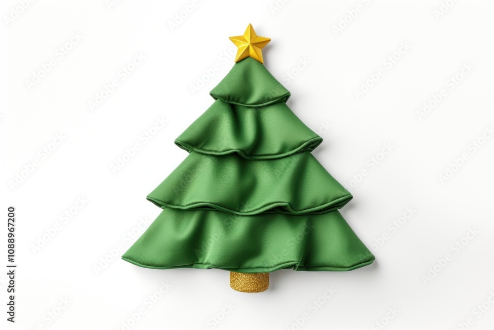 A christmas tree green white background representation. A christmas tree green white background representation.