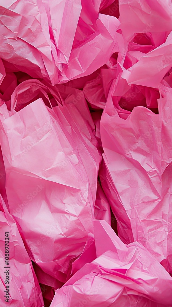 Pink Tissue Paper Texture - Abstract Background Pink Tissue Paper Texture - Abstract Background