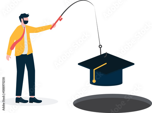Student loan debt. Education Finance Trap. 

