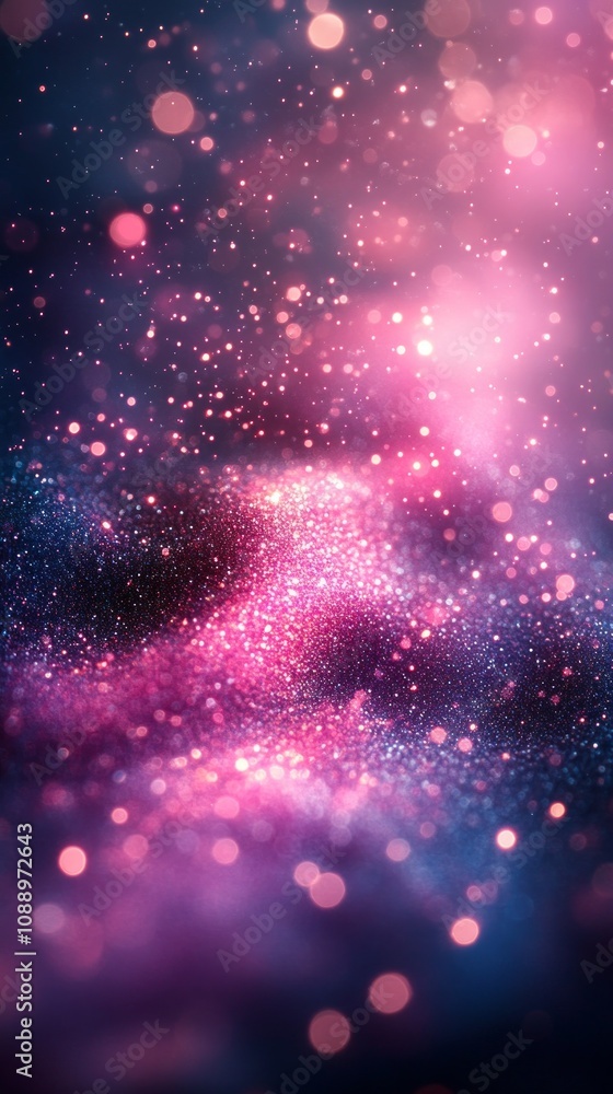 Obraz premium Shimmering glitter creates a luxurious and festive backdrop, ideal for celebrations, invitations, or fantasy themed projects