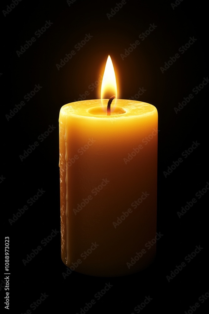 Luxury Candle with Delicate Flame in Dark Setting: Beautifully lit candle with soft, warm light, creating a sense of tranquility and relaxation. Luxury Candle with Delicate Flame in Dark Setting: Beautifully lit candle with soft, warm light, creating a sense of tranquility and relaxation.