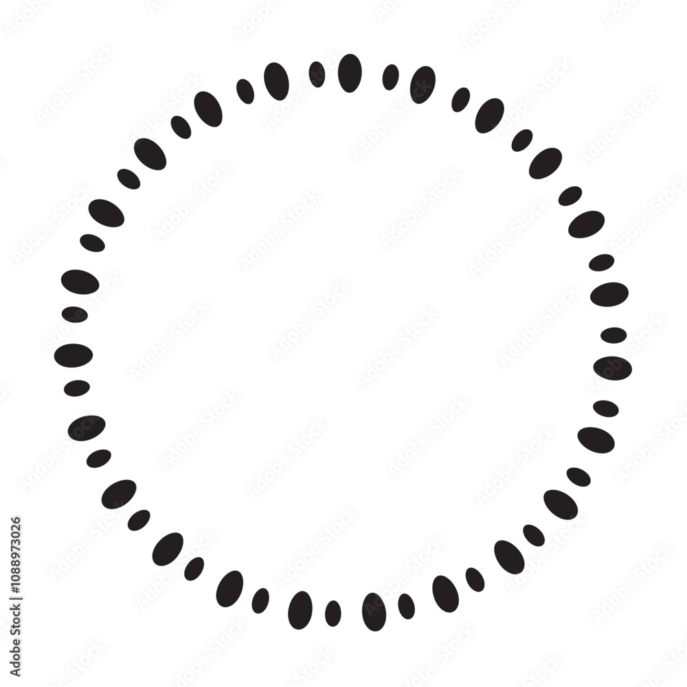 Obraz premium Dotted Circle Frame