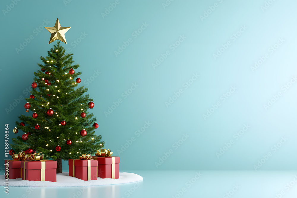 isolated empty christmas background for text and christmas tree background. isolated empty christmas background for text and christmas tree background.