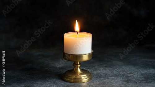 Elegant Candlelit Serenity: A Warm Atmosphere for Reflection or Relaxation