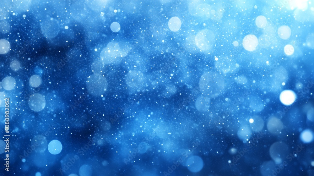 Sparkling Blue Bokeh Background, Abstract Defocused Lights And Glitter, Festive Texture Sparkling Blue Bokeh Background, Abstract Defocused Lights And Glitter, Festive Texture