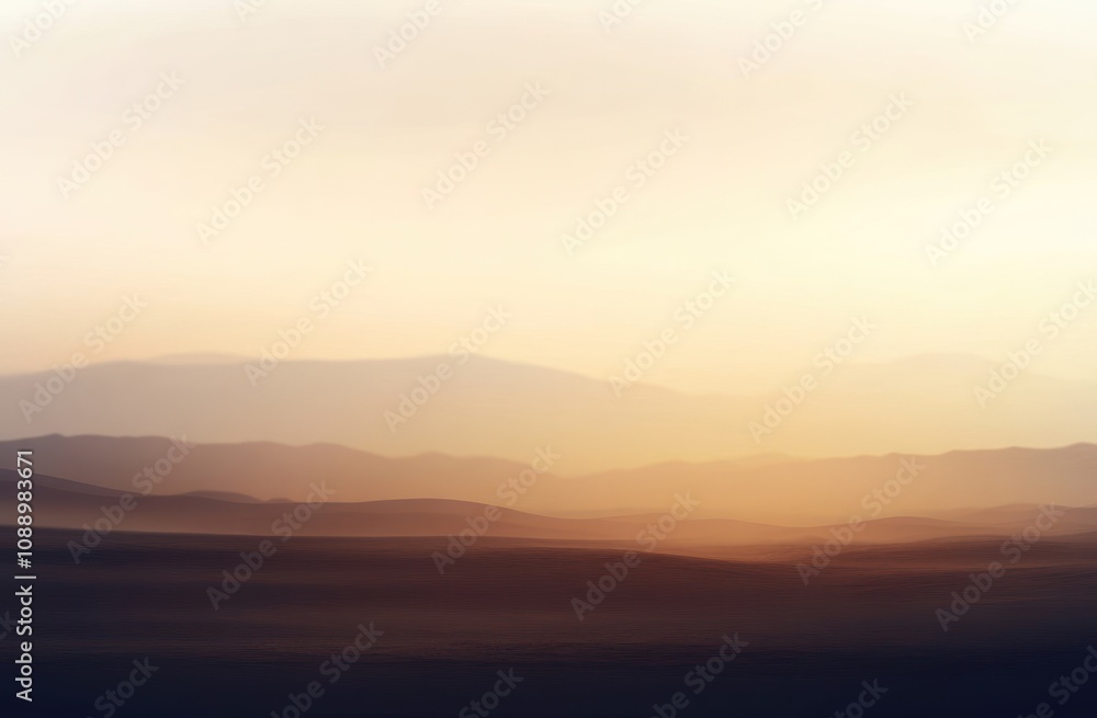 A serene landscape depicting soft, layered mountains at sunset, evoking tranquility. A serene landscape depicting soft, layered mountains at sunset, evoking tranquility.