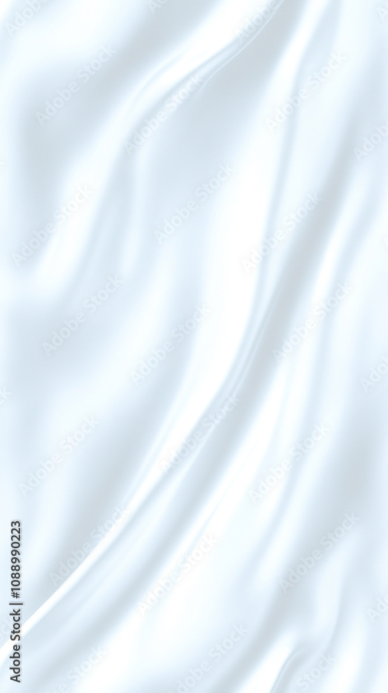 Naklejka premium Soft, flowing white fabric creates tranquil and serene atmosphere