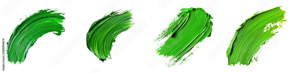 The image showcases a series of green paint strokes, each varying in shade and texture, creating a dynamic visual effect. The image showcases a series of green paint strokes, each varying in shade and texture, creating a dynamic visual effect.