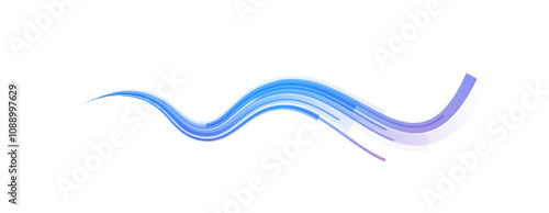 Png neon stripes in the form of drill, turns and swirl. Png speed of light concept background. Abstract background rotational border lines.