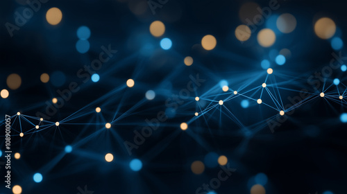 Technology background - connected network concept