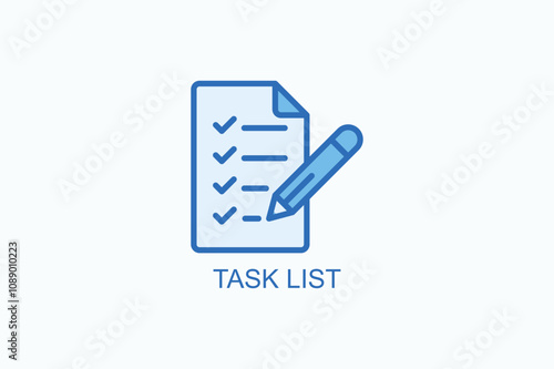 Task List Vector Icon Or Logo Illustration