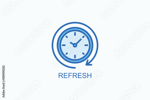 Refresh Vector Icon Or Logo Illustration