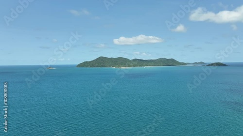 Spectacula aerial footage of Dunk Island Queensland Australia photo