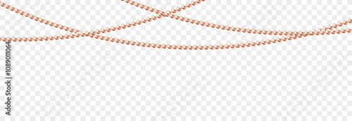 Vector pearl beads png. Luxurious necklaces made of pink pearls. Strings of pearls png.