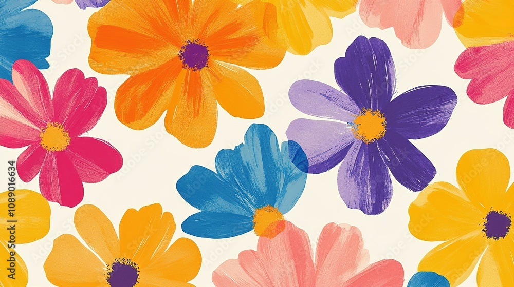 Vibrant floral patterns celebration creative design studio digital art bright cheerful abstract viewpoint Vibrant floral patterns celebration creative design studio digital art bright cheerful abstract viewpoint